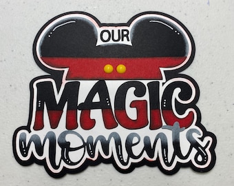 Mickey die cut, Mickey paper piecing, Mickey scrapbooking