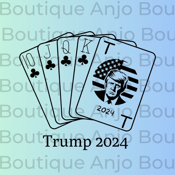 Playing my Trump Card, Trump Card, President Trump, Trump, SVG PNG DXF| Silhouette Cricut cutting Ready Instant Download