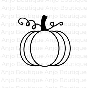Happy Holiday Print Pumpkin, Thanksgiving Pumpkin, Pumpkin Clip Art| Silhouette Cricut cutting Ready Instant Download