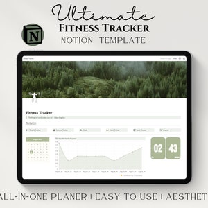 Notion Template Ultimate Fitness Tracker, 2024 Life Fitness Planner, Weight Tracker, Fitness Journal, Meal Planner, Notion Digital Planner