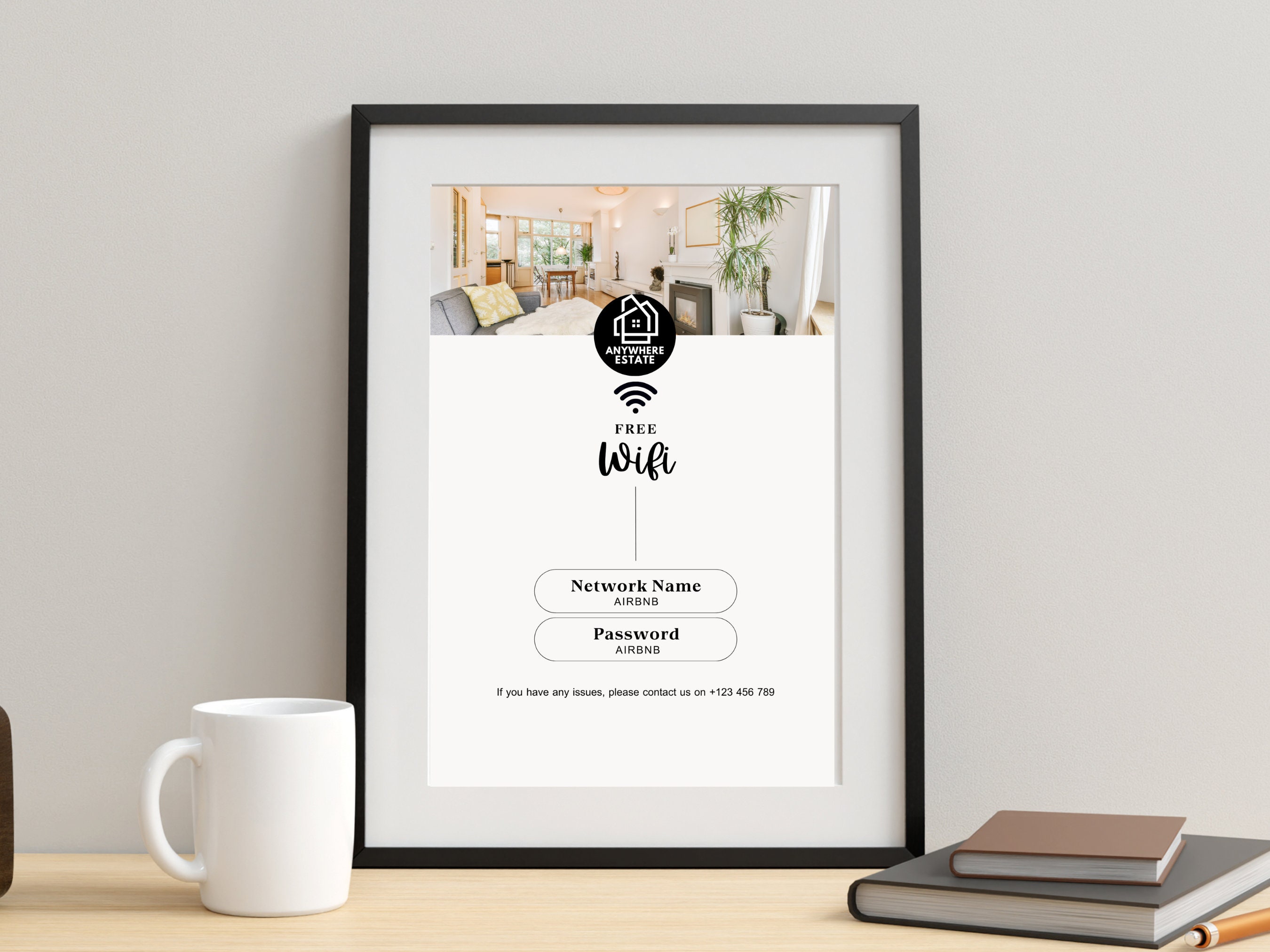 Airbnb Sign Bundle, Printable Sign for Airbnb, Editable Signs, Wifi ...