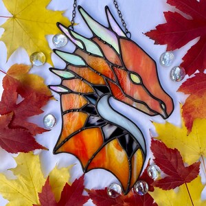 Plated Dragon Fantasy Pattern for Stained Glass (Hobby and Commercial) image 2
