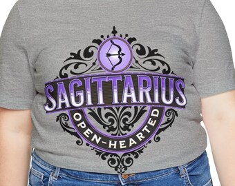 Sagittarius zodiac sun sign shirt, astrology lover t-shirt, gift for astrologer, unique birthday gift for zodiac lovers, gift for star sign