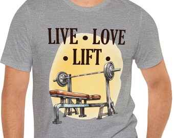 Camisa de levantamento de peso, camiseta de levantamento de fisiculturista, camiseta de levantamento de peso, camisa de ginástica fitness, presente de fisiculturista, camiseta de academia