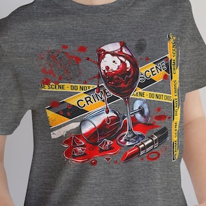 True Crime Unisex Tee, Crime Scene T-Shirt for Murder Mystery Fans, Graphic Tee, Detective Shirt, Short Sleeve