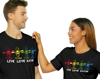 Kayaking shirt, gift for kayaker, canoe shirt, camping shirt, kayak gift, nature lover t-shirt, lake life tee