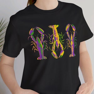 Mardi Gras shirt, crawfish t-shirt, crayfish tee, NOLA shirt, Mardi Gras carnival gift, Louisiana shirt, Cajun gift