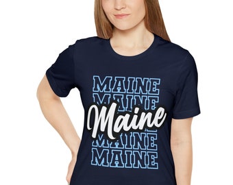 State pride shirt, farewell gift, friend moving gift, Maine state t-shirt, home shirt