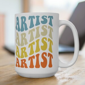 Art Teacher Gift, retro artist mug, Gift For Teacher, Artist cup, Art mug, Artist cup, Art Lover gift