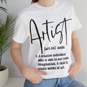 Künstler-Shirt, Künstler-T-Shirt, Kunst-Shirt, Kreatives T-Shirt, Geschenk für kreative Person, Geschenk für Künstler, Kunstlehrer-T-Shirt, T-Shirt Kunst