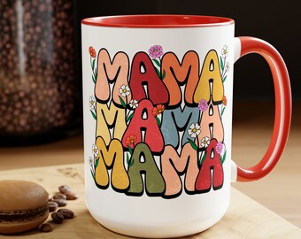 Retro mama mug, mom gift, mama cup, retro mom mug, mother&#39;s day gift, retro mama cup