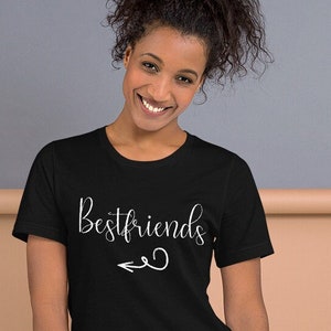 Best friends t-shirt, bestie shirt, girlfriends tee, graphic tee, gift for friend