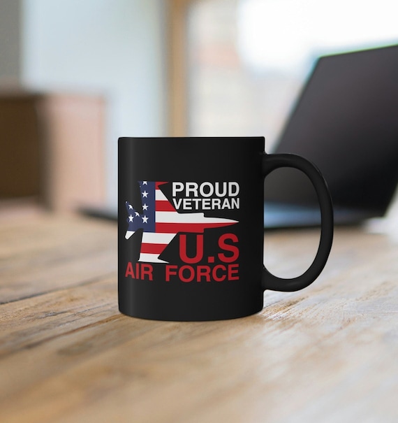 Veteran mug, US Air Force cup, veteran gift, military cup, flying mug, gift for military