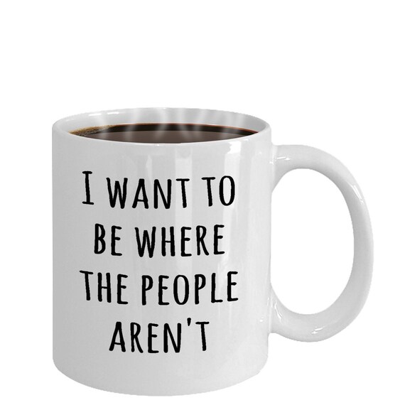 Introvert mug, Loner mug, I hate people, People suck, ceramic cup, sarcastic coffee cup, funny gift