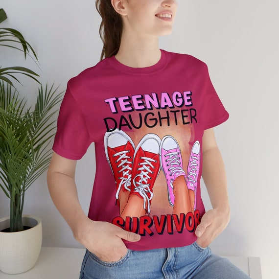 Mom shirt, teenager t-shirt, Survivor teenager tee, gift for teenager, cute mom gift, Survivor gift for teenager parent