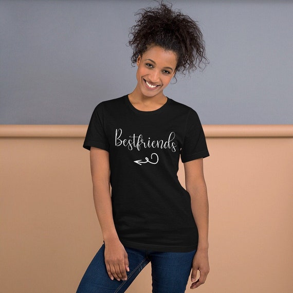 Best friends t-shirt, bestie shirt, girlfriends tee, graphic tee, gift for friend