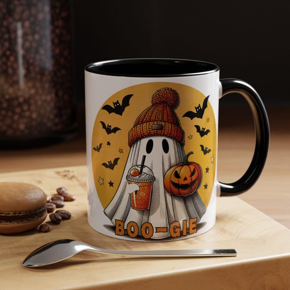 Ghost Steampunk mug, Bougie Halloween cup, Steampunk cup, Holiday gift for friend, Cyberpunk Ghost mug