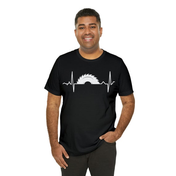 Heartbeat carpenter shirt, handyman t-shirt, woodworker tee, contractor shirt, woodworker gift