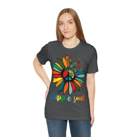Hippie Soul Shirt, Hippie t-shirt, 60's Lifestyle, peace Clothes, Boho Shirt, outdoor Graphic Tee