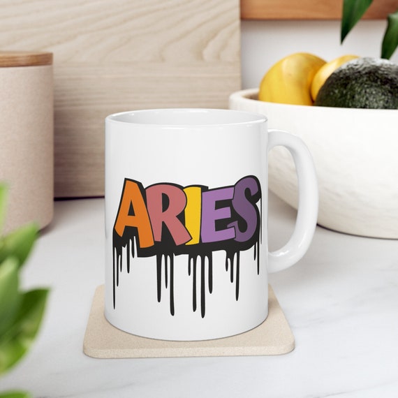 Zodiac sign mug, Aries cup, astrology gift, gift for astronomist, astronomer mug, constellation cup