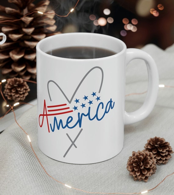 American flag, America cup, Independence day cup, freedom mug, celebration mug, fourth of july gift