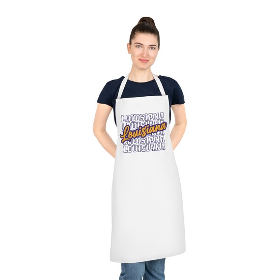 Louisiana apron, Cajun apron, chef's apron, grilling gift, gift for the chef in your life