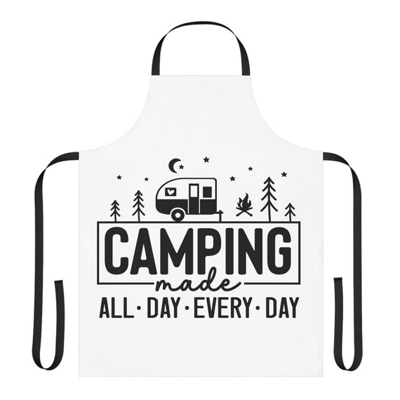 Camping apron, gift for your camper, outdoor lover gift, Camp life apron