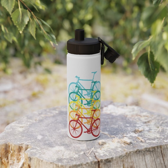 Gifts for Cyclist, cyclist water bottle, biker water bottle, biking flask, Pedaler canteen, bicycle gift