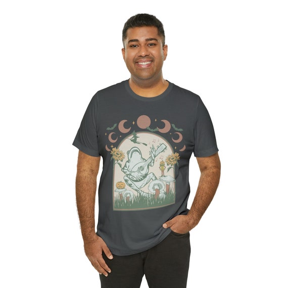 Cottage core frog botanical shirt, Frog lover gift, Cottage core frog t shirt, botanical frog shirt, frog tee, frog lover t-shirt