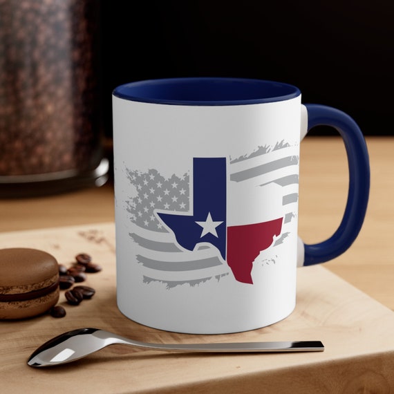 Texas mug, Texas cup, State flag mug, friend moving gift, Patriotic gift, Lone Star state cup