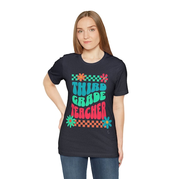 Back to school shirt, third grade teacher gift, educator t-shirt, coach tee, first day of school gift, 3rd grade teacher shirt