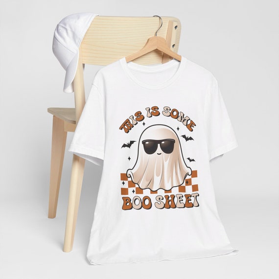 Boo Sheet Halloween shirt, Ghost with glasses t-shirt, retro Halloween gift, retro boo ghost tee, holiday gift