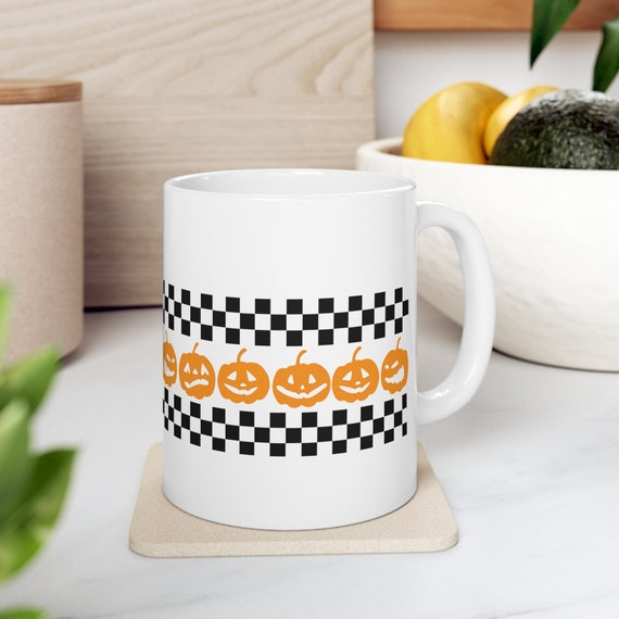Pumpkin mug, Pumpkin cup, Jack-o-Lantern mug, Halloween friend gift, Halloween mug, Spooky Season, Fall cup