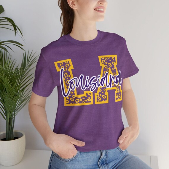 Louisiana Leopard State shirt, Leopard t-shirt, State pride tee, Cajun present, Louisiana gift
