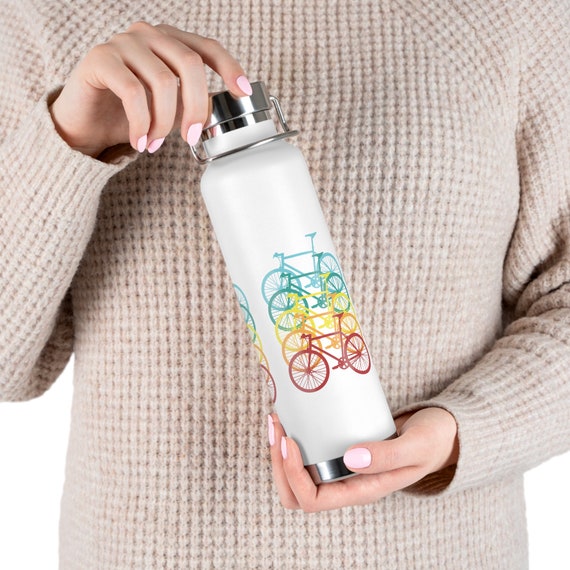 Gifts for Cyclist, cyclist water bottle, biker water bottle, biking flask, Pedaler canteen, bicycle gift