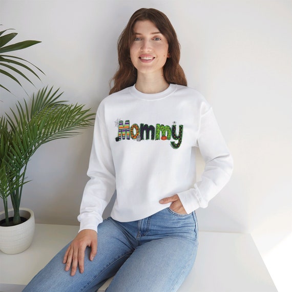 Halloween mommy crewneck sweatshirt, Holiday mom sweater, spooky Oct 31st pullover for women, mother gift
