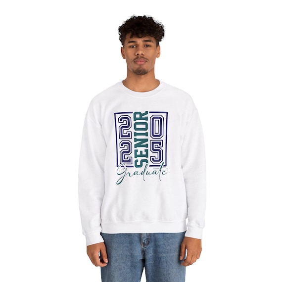 Senior 2025 Unisex Sweatshirt, Class of 2025 Graduation Jumper, Custom Color Crewneck Pullover, High School Seniors Grad Gift, Senior Year