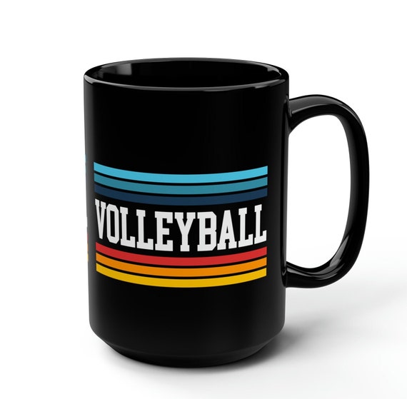 Retro Volleyball mug, Game Day cup, Gift For Daughter, Sports Team Group mug, gift for athlete
