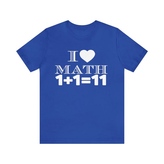 I love math shirt, math teacher tshirt, educator tee, professor t-shirt, coach shirt, educator gift