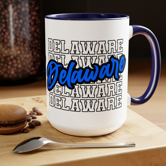State coffee mug, Delaware cup, farewell gift, moving away gift, relocation mug, moving cup