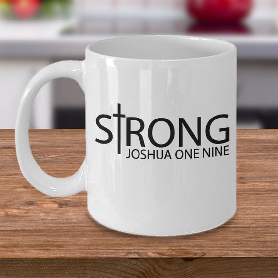 Joshua mug, coffee mug, Christian coffee cup, religious gift for men, Christian gift