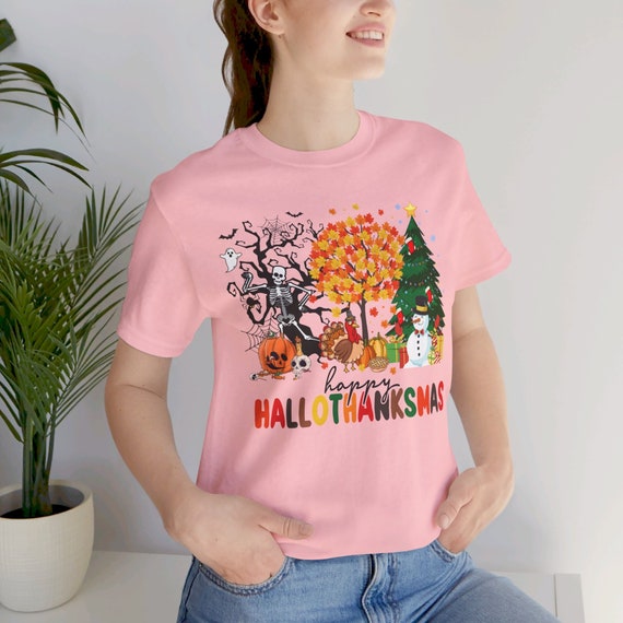 Hallothankmus shirt, Holiday Season Shirt, Holiday tee, Halloween t-shirt, Thanksgiving tshirt, Christmas t-shirt, Holiday Season Gift