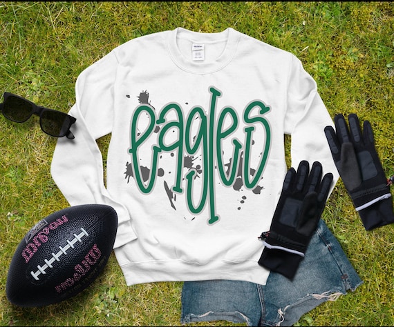 Eagles Graphic Crewneck Sweatshirt, Cozy Unisex Sweatshirt, Perfect for Game Day, Sports Fan Gift, Casual Everyday Wear - Eagles Fan