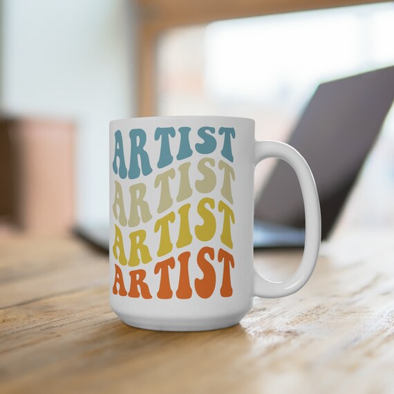 Art Teacher Gift, retro artist mug, Gift For Teacher, Artist cup, Art mug, Artist cup, Art Lover gift