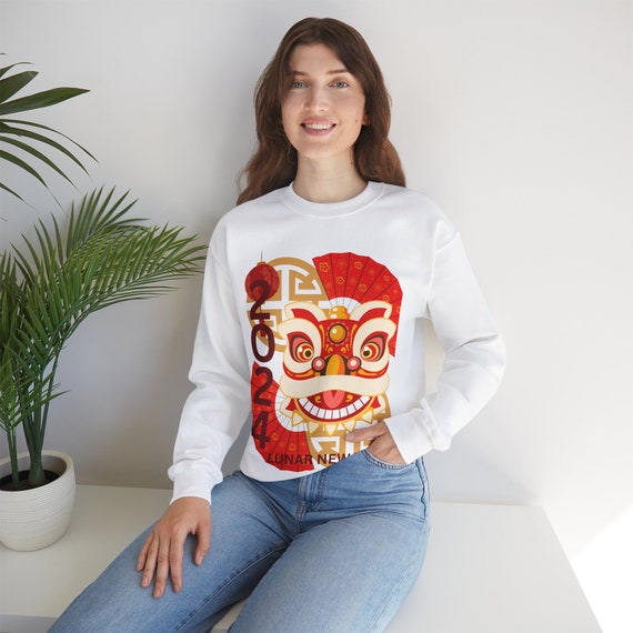 Lunar New Year sweatshirt, Chinese new year sweater, dragon lunar hoodie, year of the dragon sweatshirt, Holiday gift, New year gift