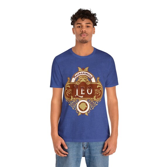 Zodiac Leo Shirt, Stylish Astrological Tee, Perfect Casual Wear for Leo Zodiac Lovers, Great Birthday Gift, Decorative Astrology Design Tee