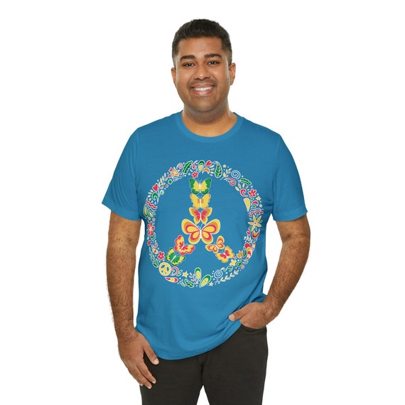 Peace Sign shirt, Peace t-shirt, Hippie shirt, Hippie gift, 70's gift