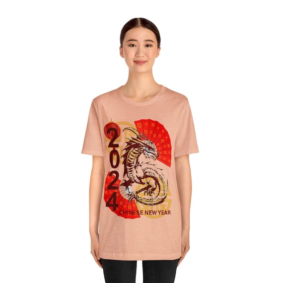 Chinese New Year tshirt, dragon New Year shirt, lunar new year tee, Chinese celebration gift, prosperity gift, Ideal Asian Cultural Gift