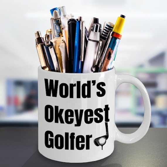 World's okayest golfer mug, Golfing mug, gift for professional golfer, dad cup, father's day gift