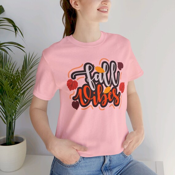 FALL VIBES SHIRT, Fall t-shirt, Halloween tee, Fall gift, Autumn t-shirt, Decorated Fall Casual Shirt, Women's Fall Shirt, Girl's Fall Shirt